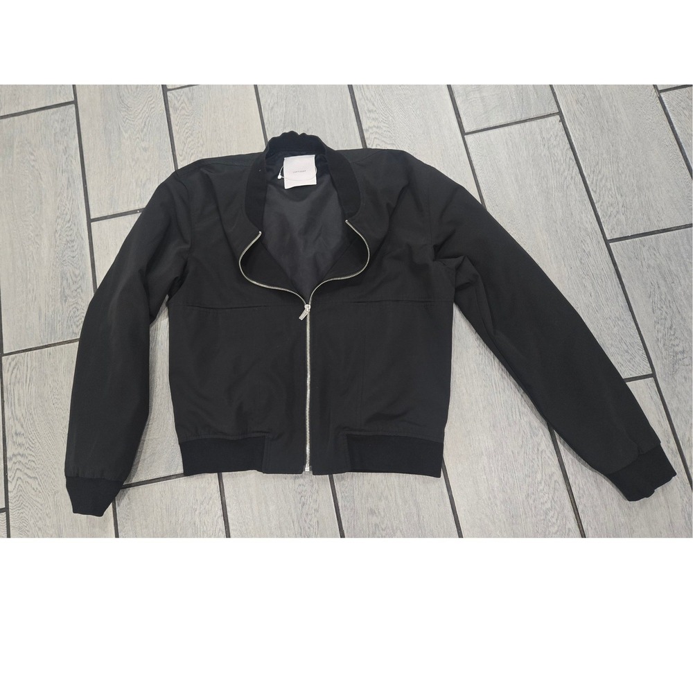 Lartigent Black Bomber Jacket Du Cote De Chez Swann Embroidered Graphic L-0975